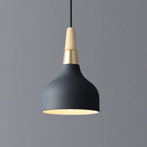 Mengjay Hängelampe Retro E27 Hängeleuchte Moderne Hut Deckenleuchte,Industrielle Pendelleuchte Deckenleuchte Hängend für Schlafzimmer Wohnzimmer Esstisch Küchenlampe Suspension Metall (Schwarz) von Mengjay