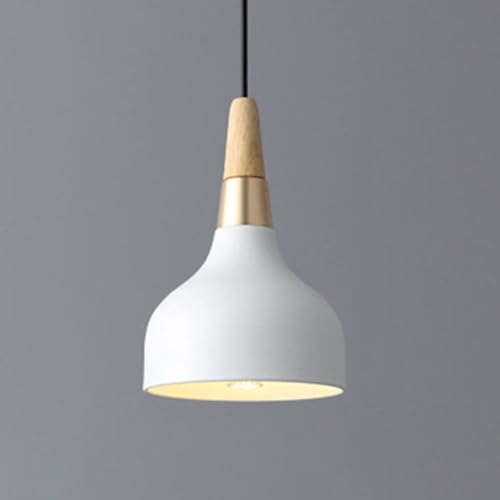 Mengjay Hängelampe Retro E27 Hängeleuchte Moderne Hut Deckenleuchte,Industrielle Pendelleuchte Deckenleuchte Hängend für Schlafzimmer Wohnzimmer Esstisch Küchenlampe Suspension Metall (Weiß) von Mengjay