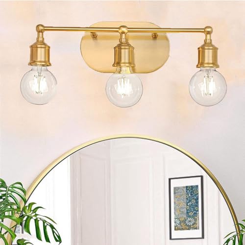 Mengjay Kreative Wandleuchte Wandbeleuchtung,Wandleuchte Innen Vintage Wandlampe,E27 Wandlampe Wandspot,Leselampe für Wohnzimmer Schlafzimmer Flur (Gold) von Mengjay