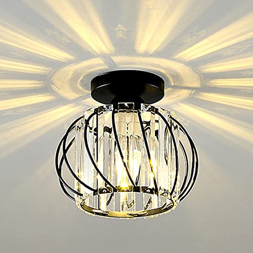 Mengjay Moderne Kristall Deckenleuchte E27 Deckenleuchte Mini Kristall Kronleuchter,Wohnzimmerlampen küchenlampen Semi Flush Mount Deckenleuchter für Wohnzimmer Küche Büro Schlafzimmer Esszimmer von Mengjay