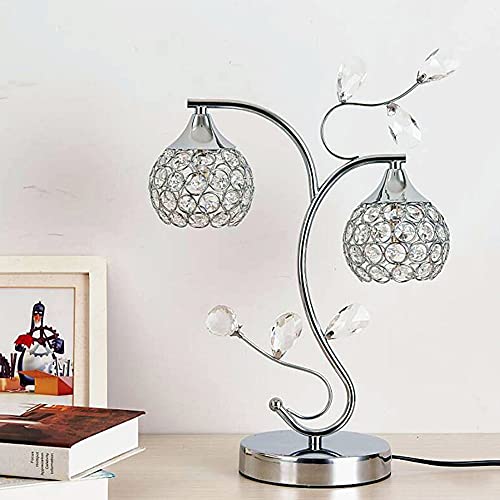 Mengjay Moderne Kristall Tischlampe, E27 Tischleuchte mit Schalter, Nachttischlampe mit K9-Kristall, Perfekt Tischlampe Vintage für Wohnzimmer, Schlafzimmer, Kommode Tischdekoration(Ohne Birne Mengjay Moderne Kristall Tischlampe, E27 Tischleuchte mit Schalter, Nachttischlampe mit K9-Kristall, Perfekt Tischlampe Vintage für Wohnzimmer, Schlafzimmer, Kommode Tischdekoration(Ohne Birne von Mengjay