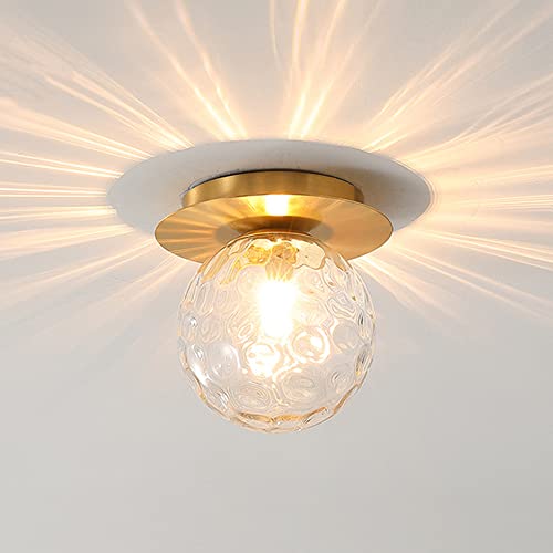 Mengjay Vintage Deckenlampe für Esstisch/Retro Pendelleuchte/Esszimmerlampe industrial Hängelampe Glas Esszimmer/Deckenleuchte Pendelleuchte Hängeleuchte E27 (Gold) von Mengjay