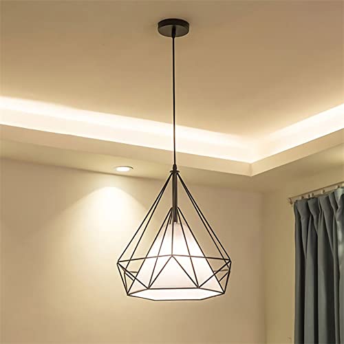 Mengjay Vintage Pendelleuchte, LED Deckenlampe Industrielle Pendellampe, E27 Retro Hängelleuchte für Küche, Wohnzimmer, Schlafzimmer, Korridor, Restaurant, Bar, Café von Mengjay