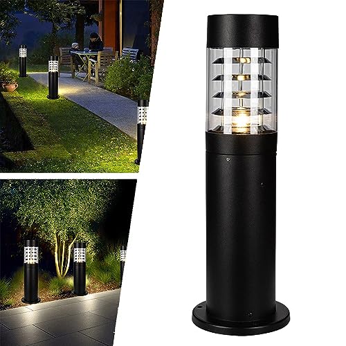 Mengjay Wegeleuchten Außen LED Gartenleuchte,Wege-Leuchte, Weg-Beleuchtung, Garten-Lampe,Aussenleuchte Stehlampe Wasserdichte Gartenleuchten Schwarz Gartenlampe für Garten Terrasse Garage von Mengjay