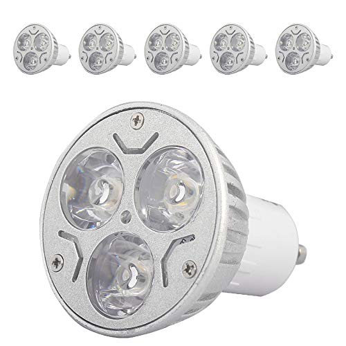 MengjayGU10 3W LED-Licht AC 85-265 LED-Licht, 210-240 Lumen Warmweiß (5) von Mengjay