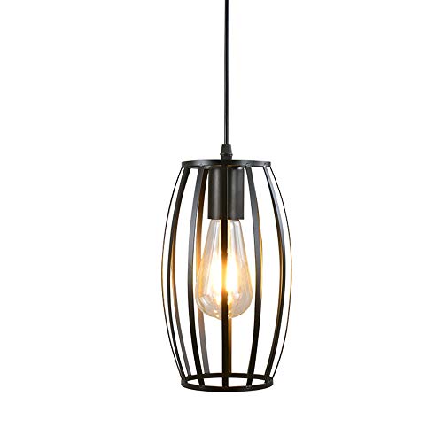 Metall Kreative Pendelleuchte Hängeleuchte für Modern E27 Symmetrische Schwarz Deckenleuchte Loft Lampe für Küchen Esszimmer Restaurant (C) von Mengjay