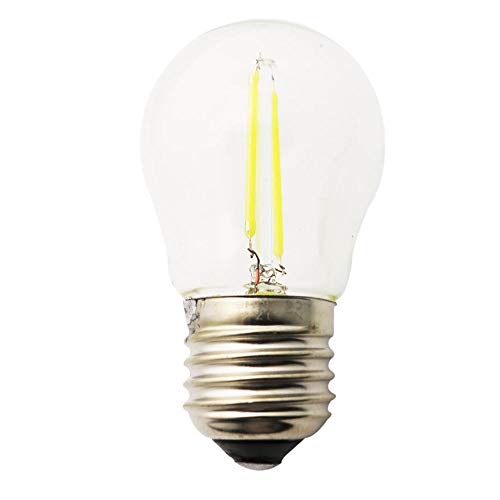 Mengjay Sphärische LED Birne 1 Packung 2W G45 E27 Cool White 6000K Schraube ES LED (nicht dimmbar) von Mengjay