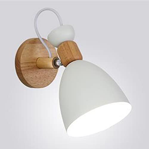 Mengjay Wandlampe Kinder Nachttischlampe Schlafzimmer Kinderzimmer Wandleuchte Innen Wandleuchten Eisen Holz Wandlampen Verstellbar Küche Wandbeleuchtung E27 Deko Decke Leuchte Flur Lampe von Mengjay