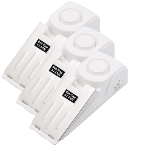 Mengshen 3 Pack 120dB Türstoppalarme Extra lauter Sicherheitsalarm für Zuhause Hotel Tragbares Doo Sicherheitsbündel für verbesserten Schutz von Mengshen
