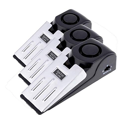 Mengshen 3-Pack Sicherheits-Keil-Türstopper Alarmstopper-Blockierung Travel Home Security Alert 120db (Packung mit 3) MS-M68 von Mengshen