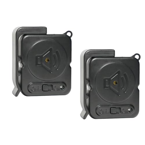 Mengshen Türgriff-Alarm 2er-Pack, 120 dB Vibrationssensor-Erkennung Türfenster öffnen Warnung Anti-Diebstahl-DIY-Schutz für die Heimsicherheit Reisehotel (Schwarz) von Mengshen