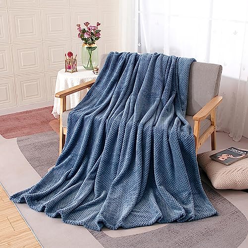 Menkala Kuscheldecke Flauschig Blau Decke Flanell Fleecedecke Tagesdecke Sofadecke Wohndecke Sofaüberwurf Blanket Couch Sofa Überwurfdecke Couchdecke Weich Warm Einfarbig Kinder Klein 100x150 cm von Menkala