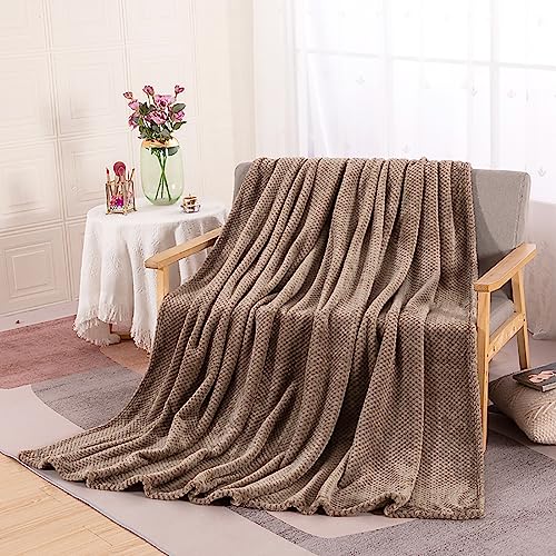 Menkala Kuscheldecke Flauschig Taupe Decke Flanell Fleecedecke Tagesdecke Sofadecke Wohndecke Sofaüberwurf Blanket Couch Sofa Überwurfdecke Couchdecke Uni Weich Warm Einfarbig Groß Queen Size von Menkala