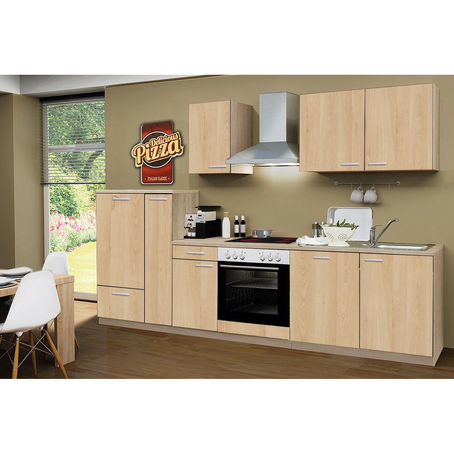 Menke Küchenzeile Classic 300  cm Sonoma-Eiche Nachbildung von Menke Classic