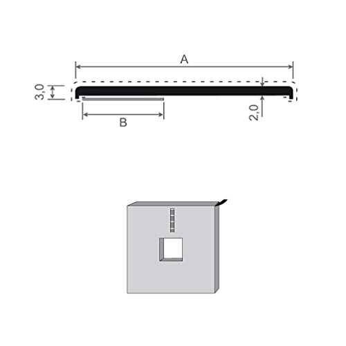 Flachleiste Kunststoff weiß selbstklebend 150m Rolle versch. Breiten Fensterleiste Abdeckleiste Kunststoffleiste (30 mm) von Menke