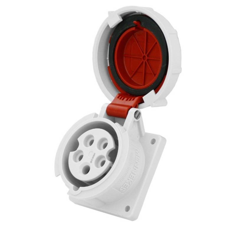 Mennekes Steckdose Mennekes CEE Einbausteckdose 16A 5p 400V IP67 gerade Typ 228A, 1-St. von Mennekes
