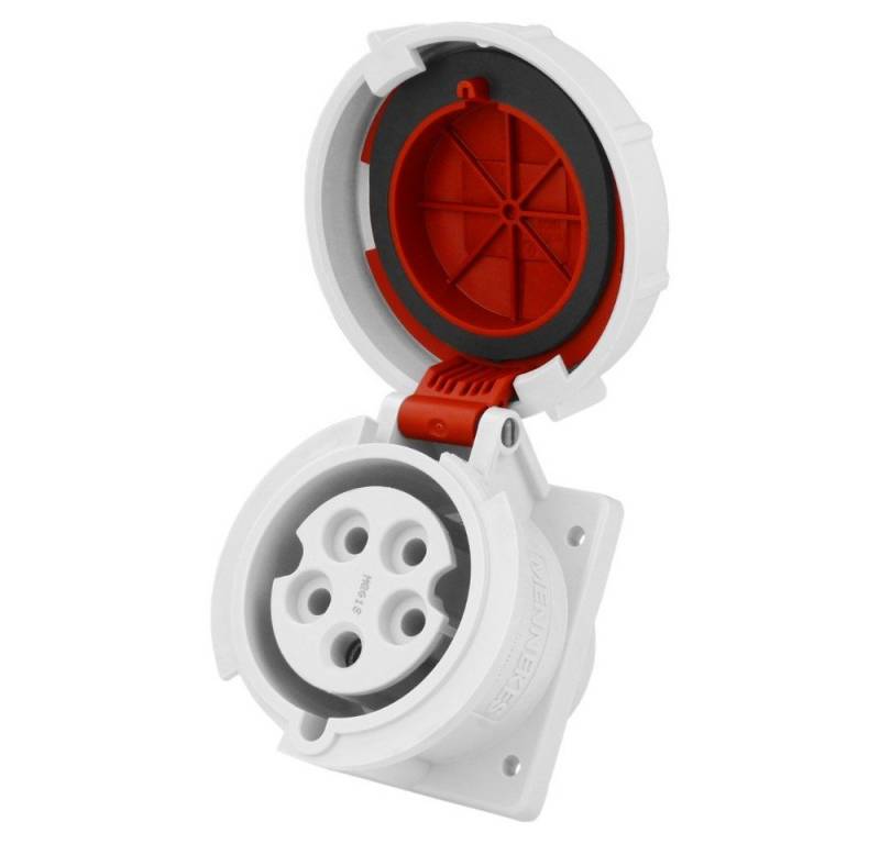 Mennekes Steckdose Mennekes CEE Einbausteckdose 32A 5p 400V IP67 240A Anbausteckdose, 1-St. von Mennekes