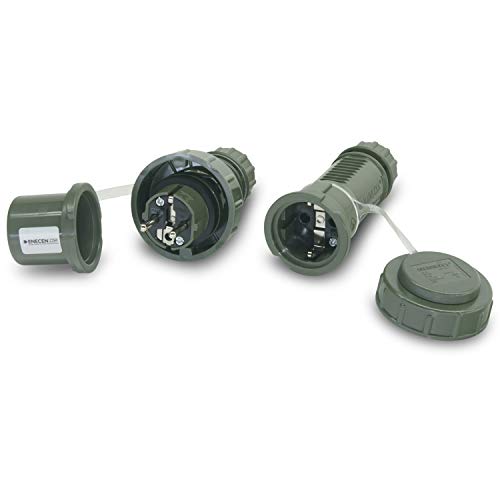 Stecker & Kupplung - Set SK TM 230V/16A IP68 druckwasserdicht bronzegrün - Mennekes von Mennekes