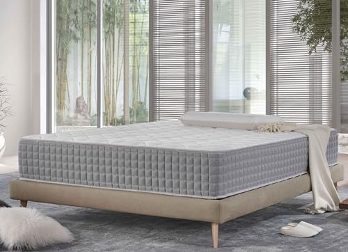 Mentor - Matratze Memory MED H4 FRANZÖSISCH 140 x 200 orthopädisch MED H30 MAXI GEL Medizinisch abziehbar - 11 Zonen von Mentor