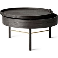 Couchtisch Turning Table black ash/brass von Audo Copenhagen