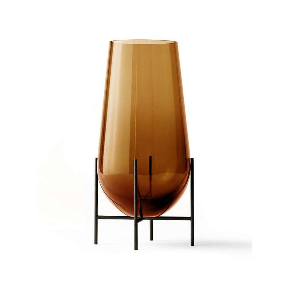 Audo Copenhagen - Echasse Vase L Amber/Bronzed Brass von Audo Copenhagen