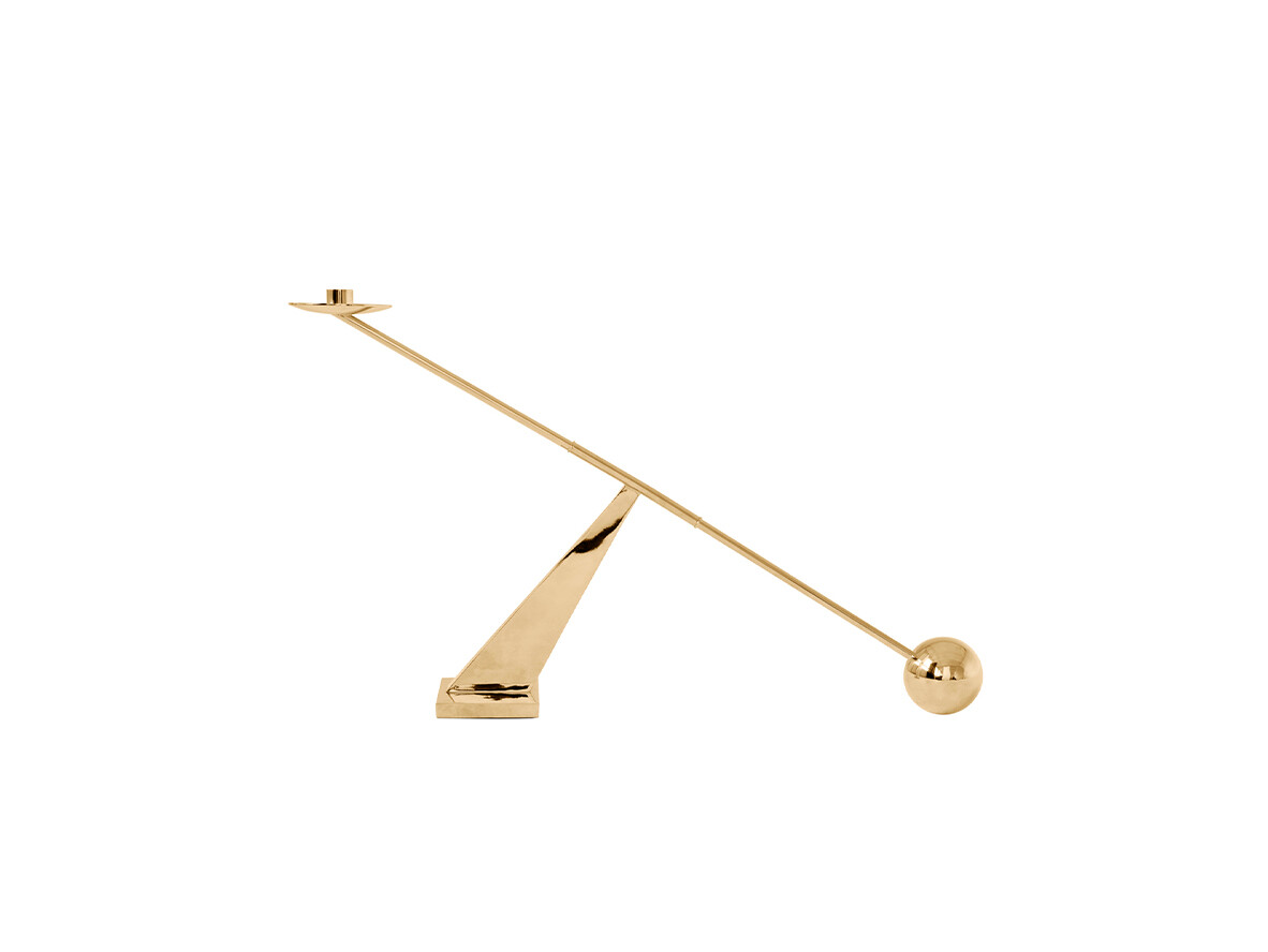 Audo Copenhagen - Interconnect Candle Holder Brass von Audo Copenhagen