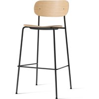 Audo - Co Bar Chair, H 104,5 cm, schwarzes Stahlgestell / Eiche natur von Audo