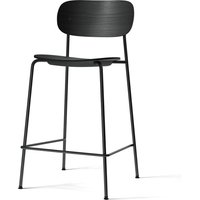 Audo - Co Counter Chair, H 94,5 cm, schwarzes Stahlgestell / Eiche schwarz von Audo