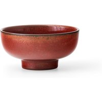 Audo - New Norm Schüssel auf Fuß, Ø 12 cm, red glazed von Audo