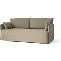 Audo - Offset 2-Sitzer Sofa mit abnehmbarem Bezug, Cotlin poppy seed von Audo