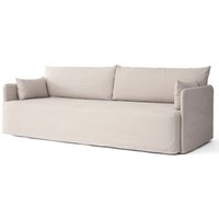 Audo - Offset 3-Sitzer Sofa mit abnehmbarem Bezug, Cotlin oat von Audo