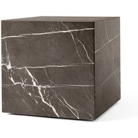 Audo - Plinth Cubic Beistelltisch, grau / braun von Audo