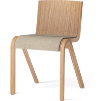 Audo - Ready Dining Chair, Sitzpolster, Eiche natur / Bouclé beige von Audo