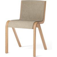 Audo - Ready Dining Chair, Vollpolster, Eiche natur / Bouclé beige von Audo