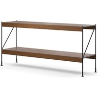 Audo - Zet Storage System, L 150 x H 70 cm, schwarz / Eiche dunkel von Audo