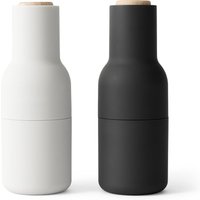 Audo - Bottle Grinder Salz- und Pfeffermühlen Set, ash / carbon (Holzdeckel) von Audo