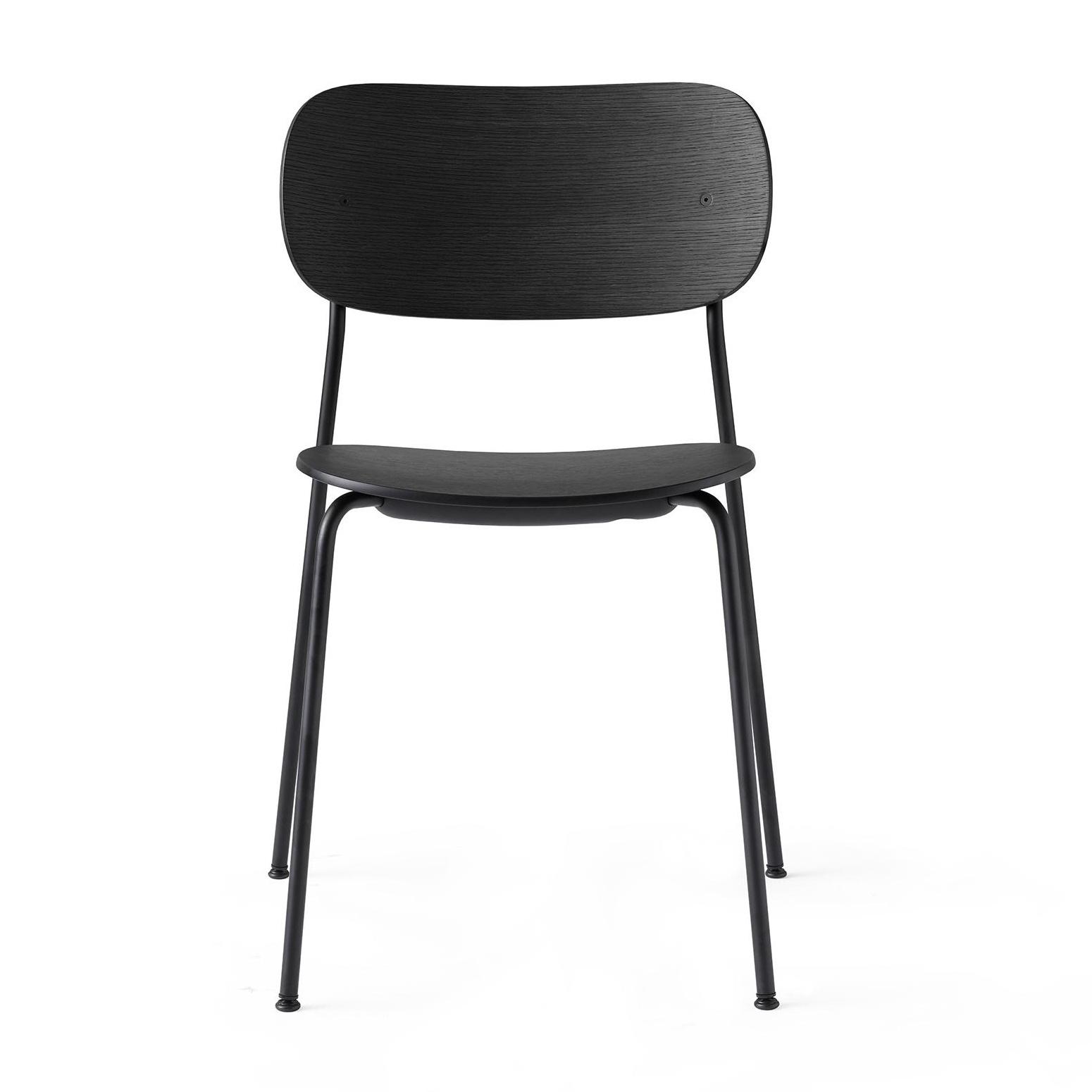 Audo - Co Dining Chair - schwarz/lackiert/BxHxT 50x85x49,5cm/Gestell schwarz pulverbeschichtet von Audo