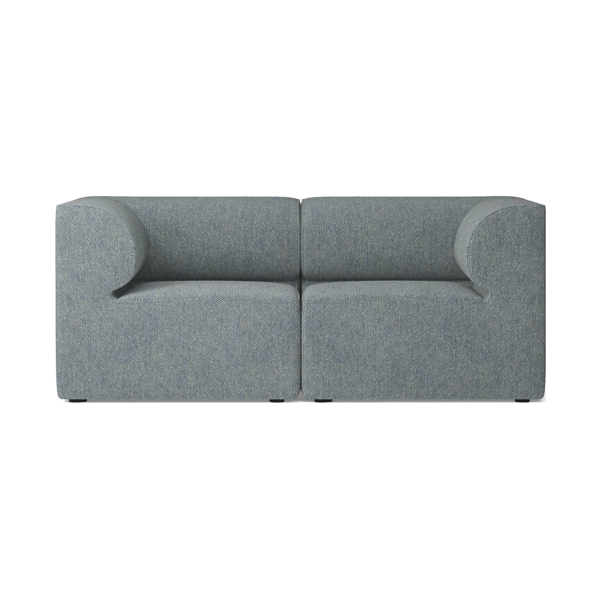 Audo - Eave 86 Modular 2-Sitzer Sofa - blau/Stoff Kvadrat Sahco Safire 0012/BxHxT 172x70.5x86cm von Audo