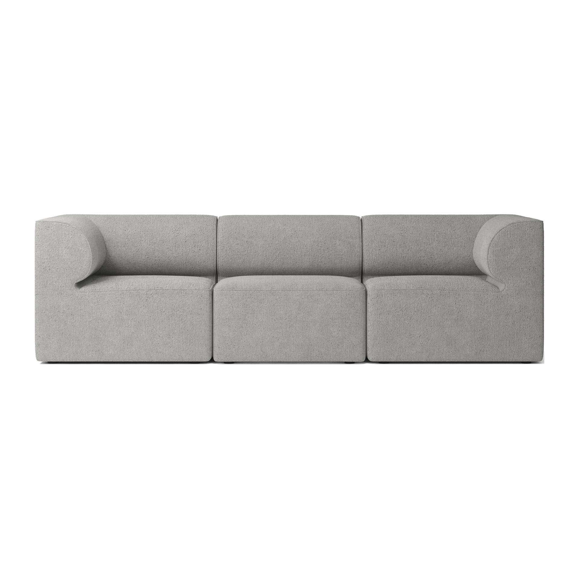 Audo - Eave 86 Modular 3-Sitzer Sofa - dunkelgraud/Stoff Menu Bouclé 16/BxHxT 247x70.5x86cm von Audo