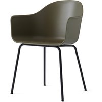 Audo - Harbour Chair (Stahl), schwarz / oliv von Audo