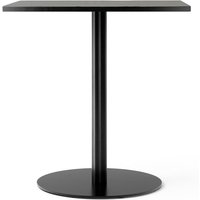 Audo - Harbour Column Bistrotisch 70 x 60 cm, Eiche schwarz lackiert / schwarz von Audo