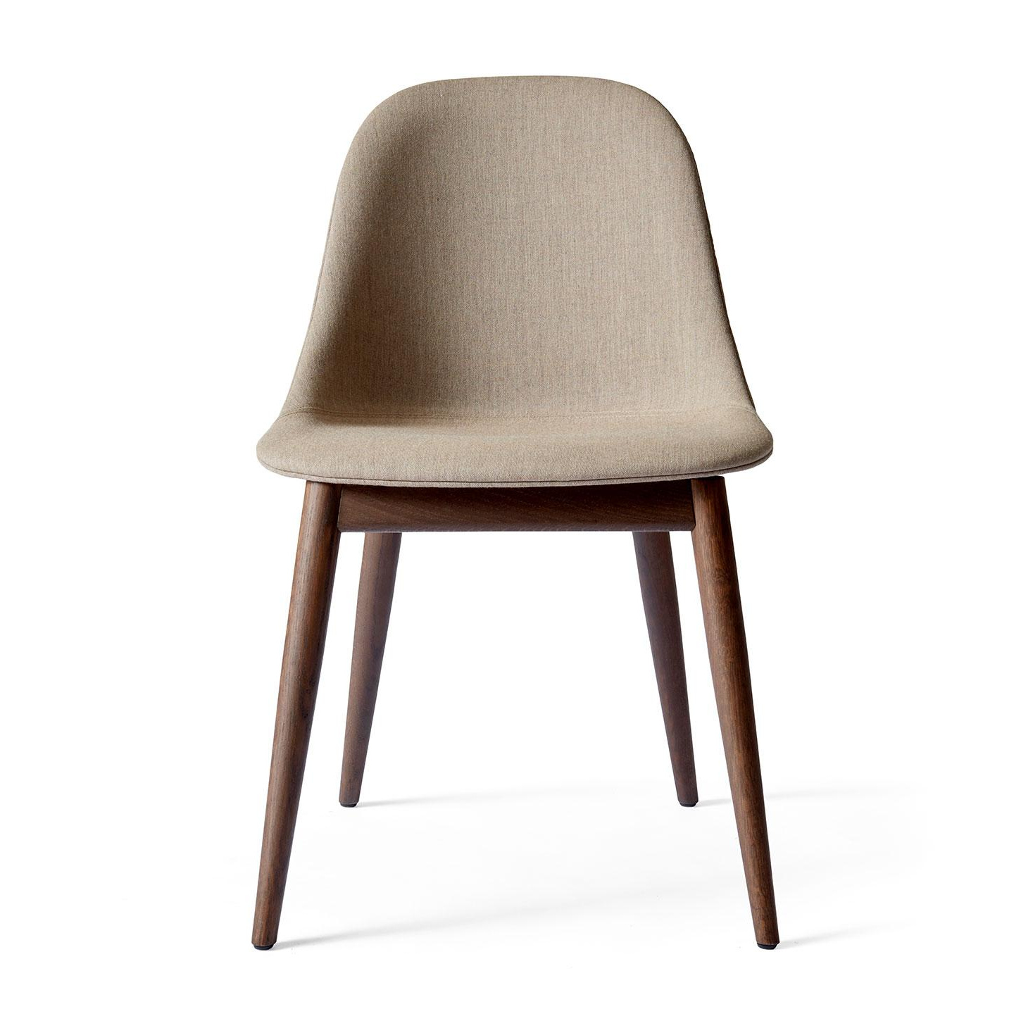Audo - Harbour Side Chair Gestell Eiche dunkel Stoff - beige/Stoff Kvadrat Remix 2/BxHxT 58.5x81x55.7cm von Audo