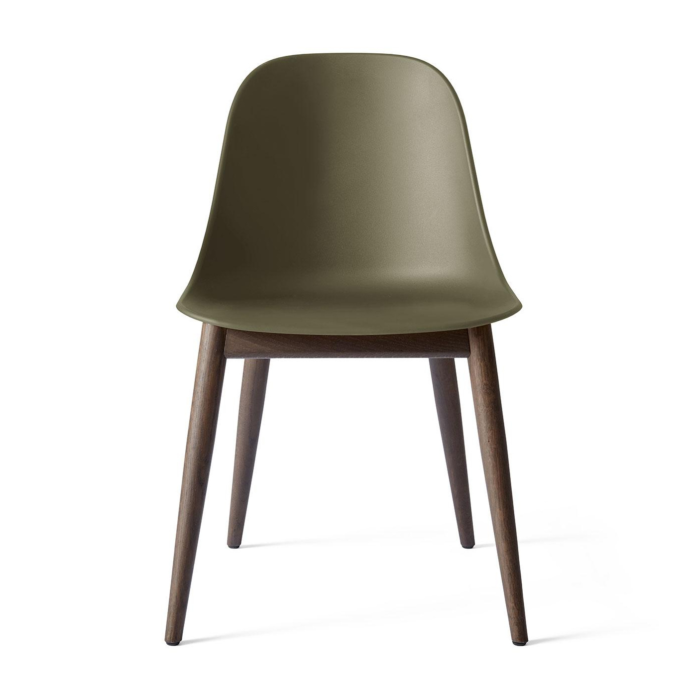 Audo - Harbour Side Chair Gestell Eiche dunkel - olive/BxHxT 58.5x81x55.7cm von Audo