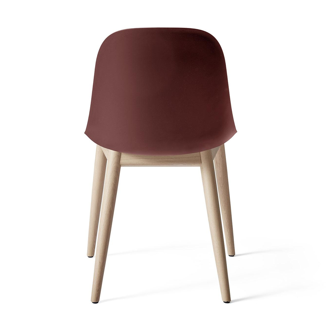 Menu - Harbour Side Chair Gestell Eiche - gebranntes rot/BxHxT 58.5x81x55.7cm/Gestell Eiche natur von Menu