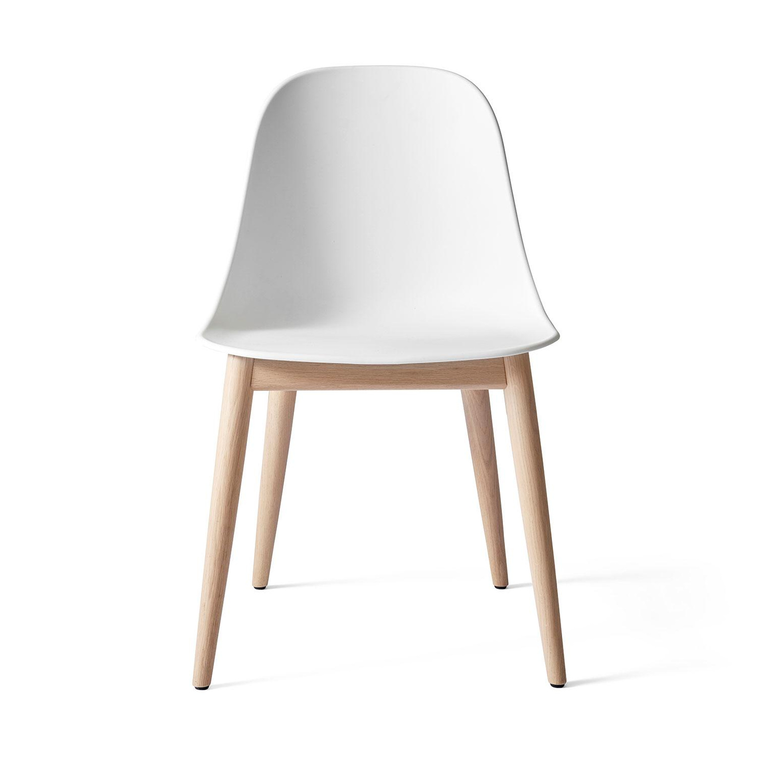 Audo - Harbour Side Chair Gestell Eiche - weiß/lackiert/BxHxT 58.5x81x55.7cm/Gestell Eiche natur von Audo