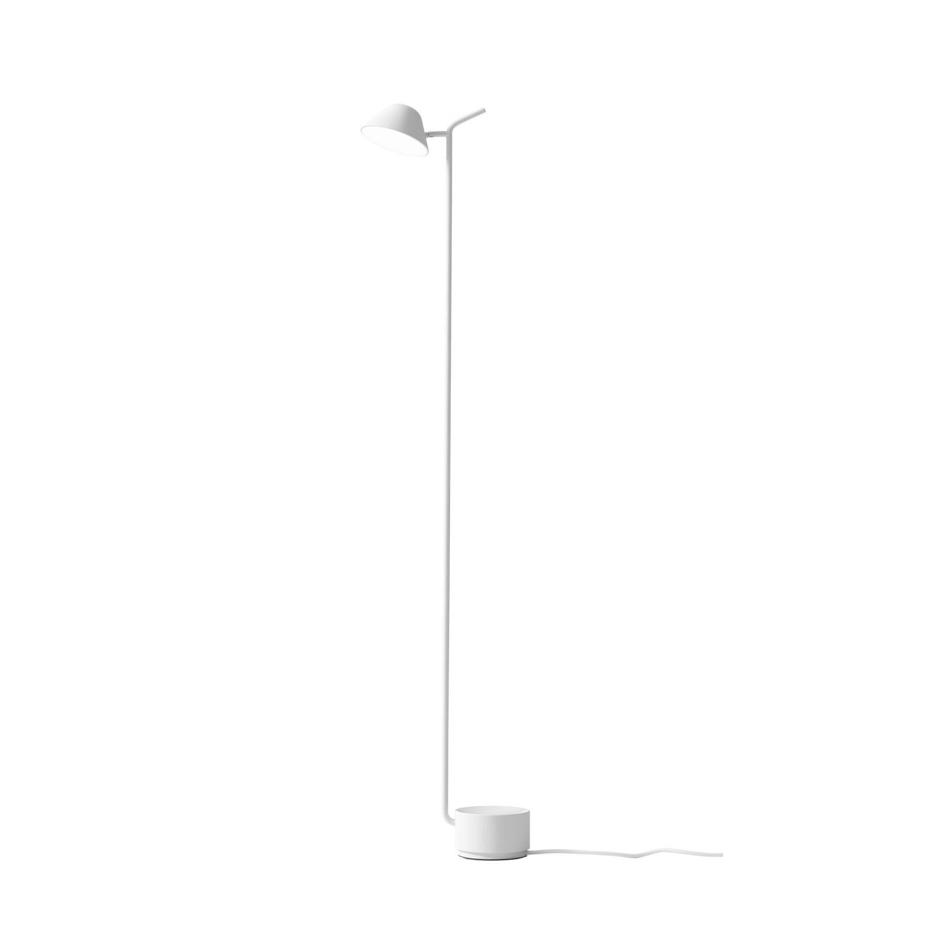 Audo - Peek Floor Lamp LED Stehleuchte - weiß/pulverbeschichtet/H 135cm Ø 25cm von Audo