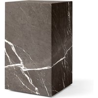 Audo - Plinth Tall Beistelltisch, grau / braun von Audo