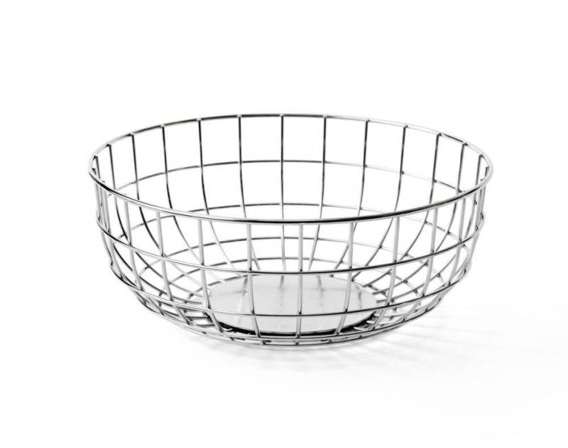 Audo Salatschüssel Menu Wire Bowl Silber, Stahl von Audo