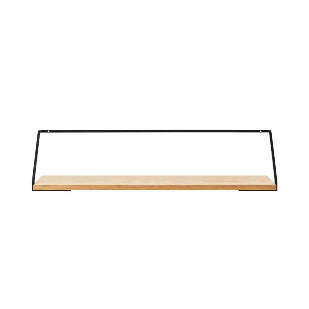 Audo Copenhagen - Rail Shelf L92 Black/Light Oak von Audo Copenhagen