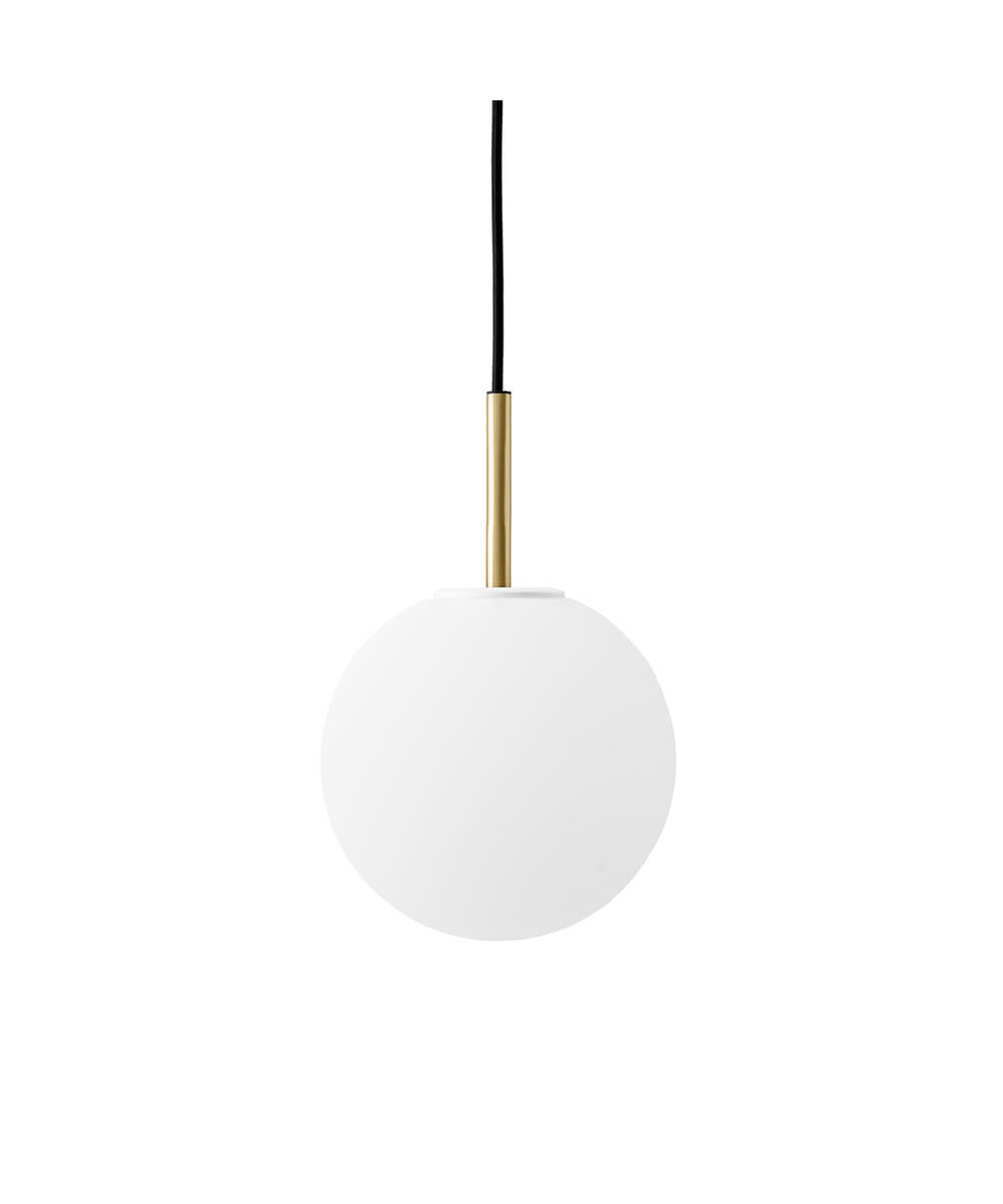 Audo Copenhagen - TR Bulb Pendelleuchte Brushed Brass/Matt Opal Audo Copenhagen von Audo Copenhagen